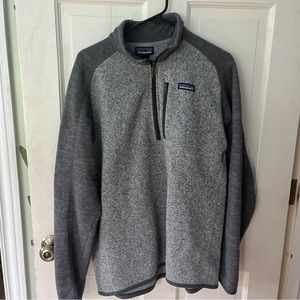 Men’s Patagonia Size Large Gray 1/4 Zip Jacket